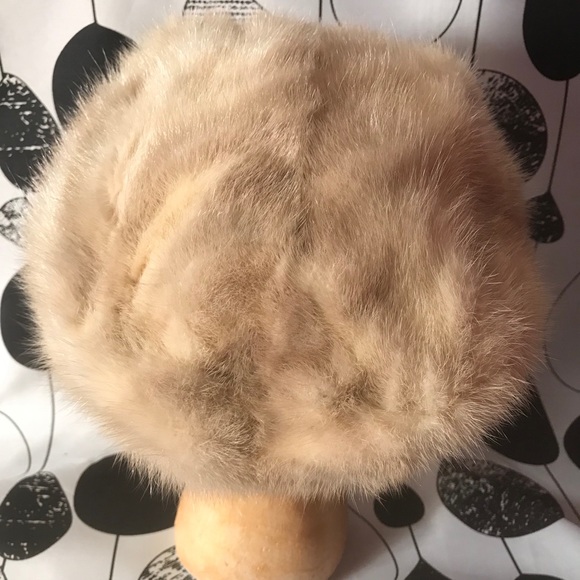 Mink Fur Hat ADORABLE Vintage Amrose main image 5
